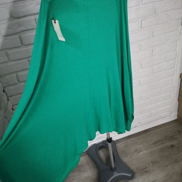 NWT Dana Buchman Ladies Size XL Emerald Elastic Waist Flowy Maxi Skirt - Picture 2 of 9